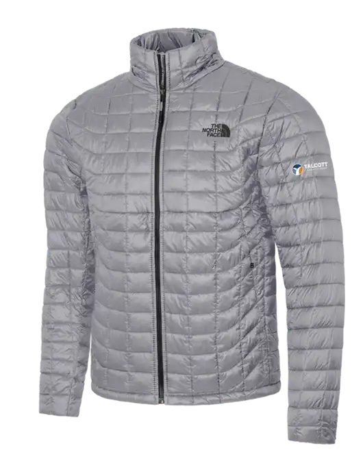 North Face Medium Grey ThermoBall Trekker Jacket w/Talcott Logo