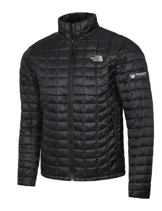 North Face Matte Black ThermoBall Trekker Jacket w/Talcott Logo