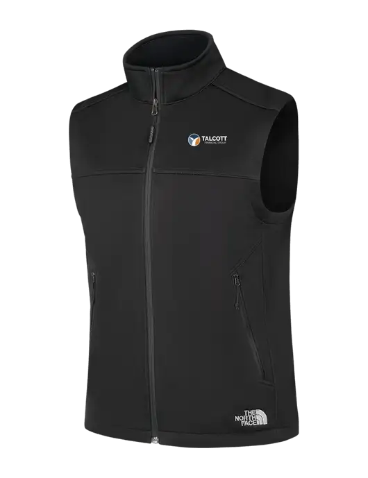 North Face Black Ridgewall Soft Shell Vest w/Talcott Logo