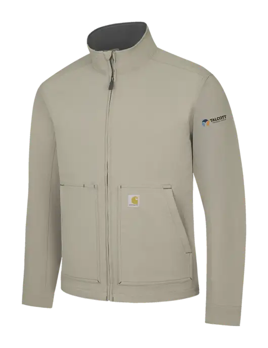 Carhartt Light  Grey Super Dux Soft Shell Jacket w/Talcott Logo
