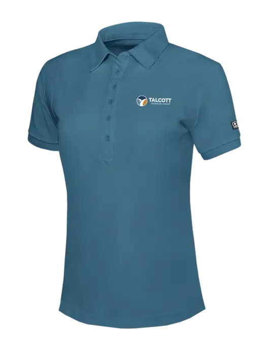 OGIO Womens Light Slate Blue Jewel Polo w/Talcott Logo