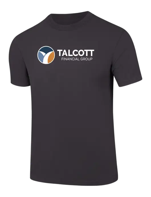 Comfort Colors 6.1 oz Dark Grey Heavyweight Ring Spun T-Shirt w/Talcott Logo