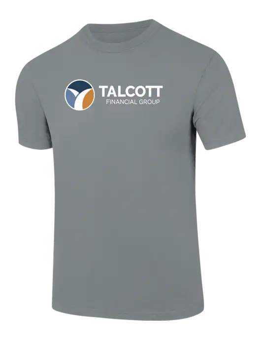Comfort Colors 6.1 oz Medium Grey Heavyweight Ring Spun T-Shirt w/Talcott Logo