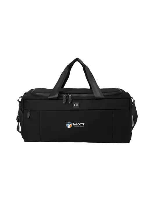 TravisMathew Black Duration Duffel w/Talcott Logo