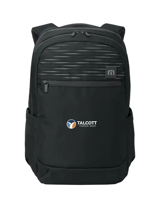 TravisMathew Black Approach Backpack w/Talcott Logo