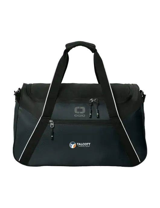 OGIO Black Inception Duffel w/Talcott Logo