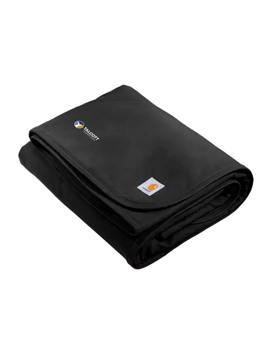 Carhartt Black Firm Duck Sherpa-Lined Blanket w/Talcott Logo