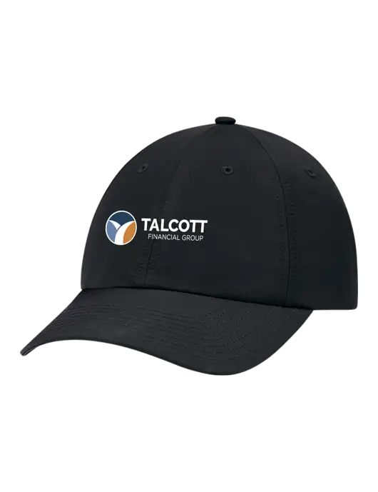 Richardson Relaxed Performance Lite Black Cap w/Talcott Logo