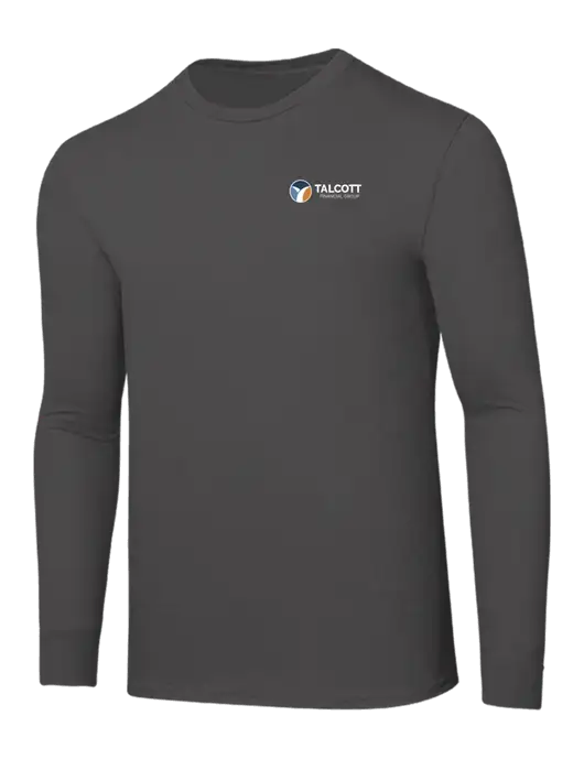 Seriously Soft Dark Grey Long Sleeve T-Shirt w/Talcott Logo