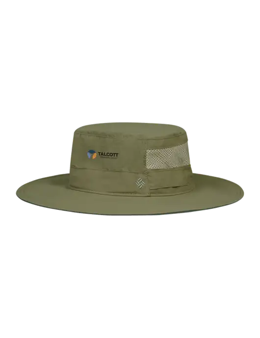 Columbia Dark Tan Bora Bora Booney  Hat w/Talcott Logo