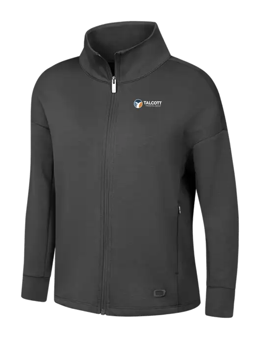 OGIO Womens Dark Grey Transcend Full-Zip w/Talcott Logo