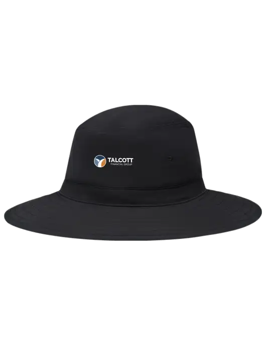 Black Booney Sun Hat w/Talcott Logo