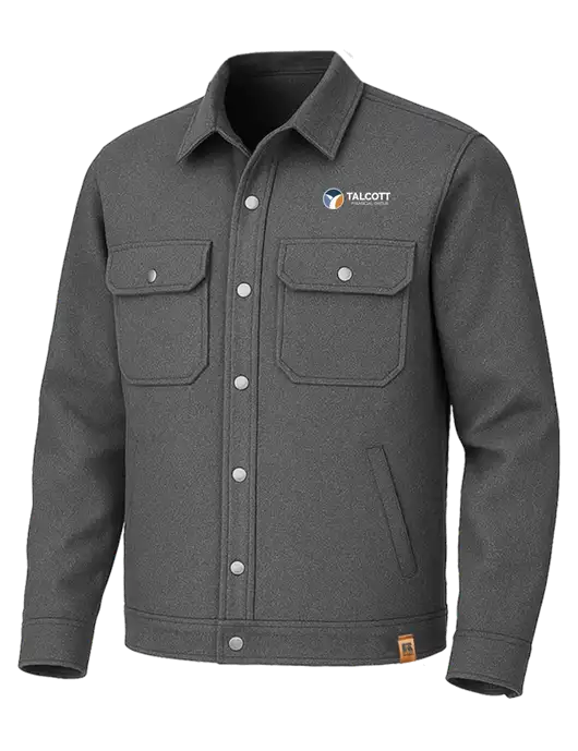 Russell Outdoors Dark Grey Heather Basin Jacket w/Talcott Logo