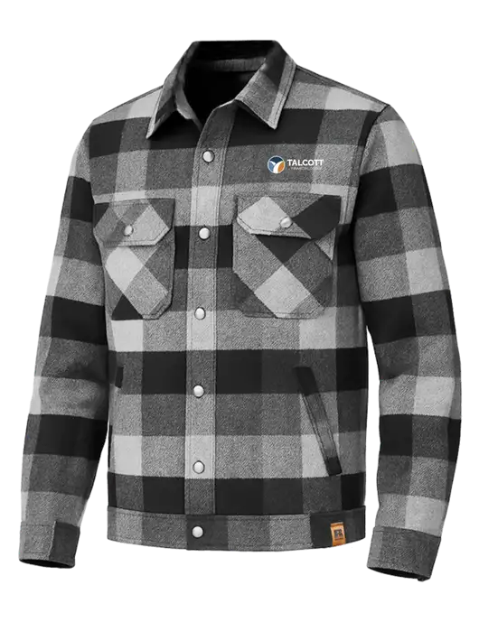 Russell Outdoors Black Plaid Basin Jacket w/Talcott Logo