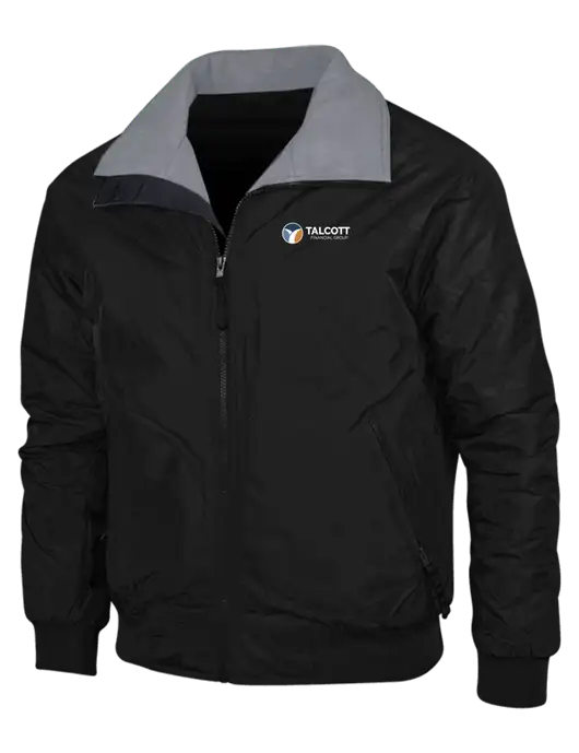 Black/Grey Classic Challenger Jacket w/Talcott Logo