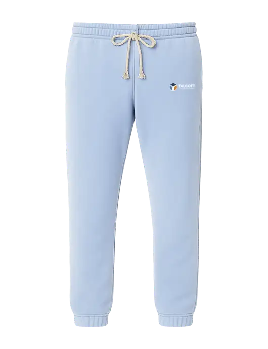 Comfort Colors Garment-Dyed Light Blue Lightweight Fleece Sweatpants w/Talcott Logo
