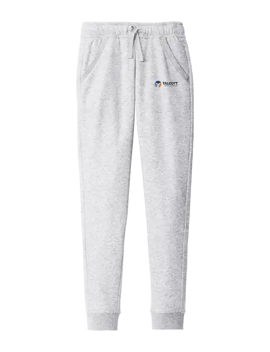 Modern Very Light Grey Heather Fleece Jogger w/Talcott Logo