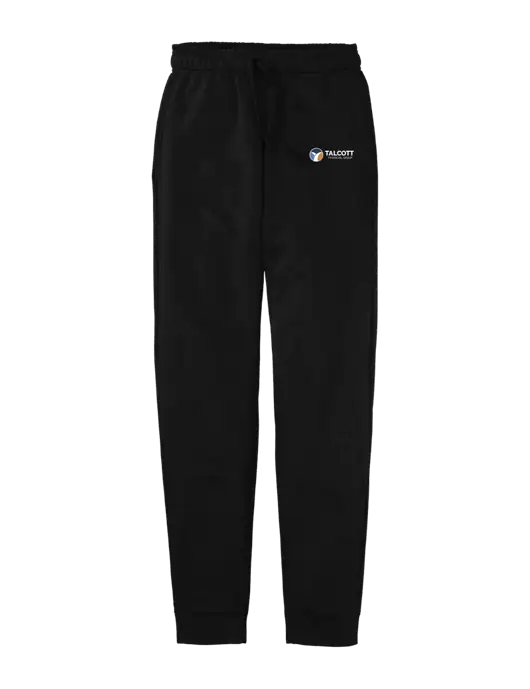 Core Fleece Black Jogger w/Talcott Logo