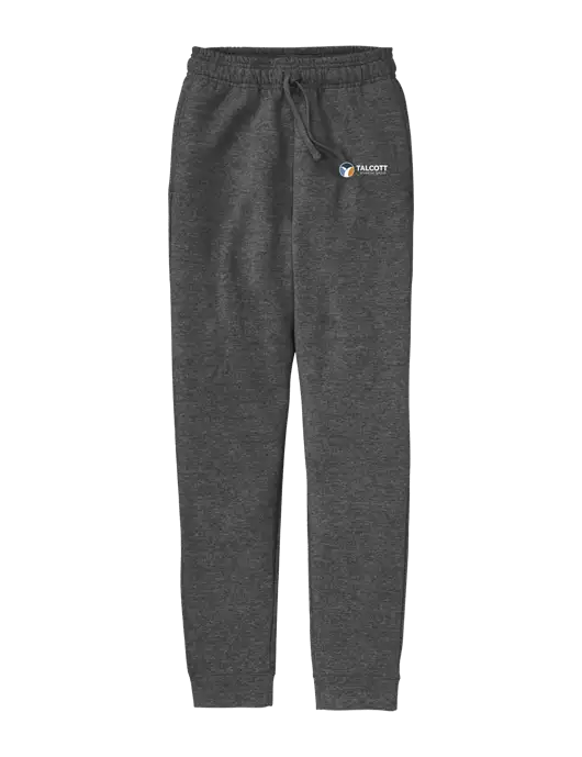 Core Fleece Dark Heather Grey Jogger w/Talcott Logo