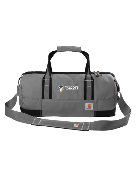 Carhartt Medium Grey Foundry Series 20” Duffel w/Talcott Logo