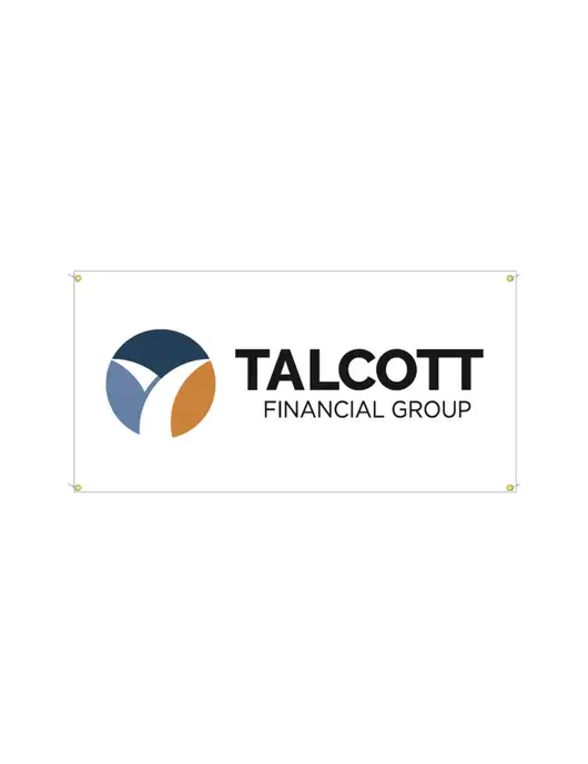 Vinyl Banner 48" x 24"  w/Talcott Logo