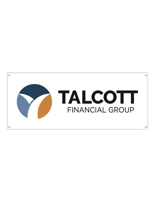 Vinyl Banner 120" x 48" w/Talcott Logo