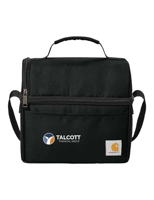 Carhartt Black Lunch 6-Can Cooler w/Talcott Logo