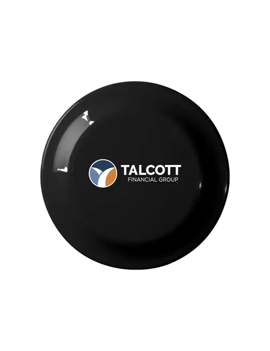 Fun Black Flying Disc w/Talcott Logo