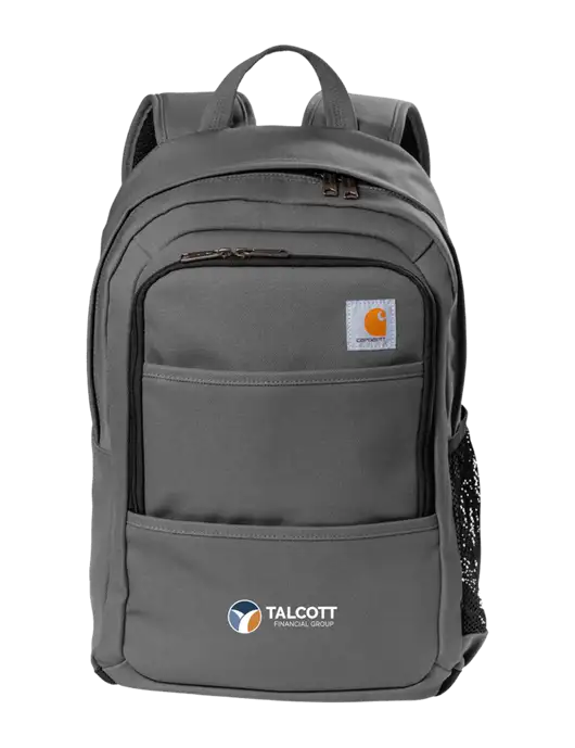 Carhartt Medium Grey Foundry Series Backpack w/Talcott Logo