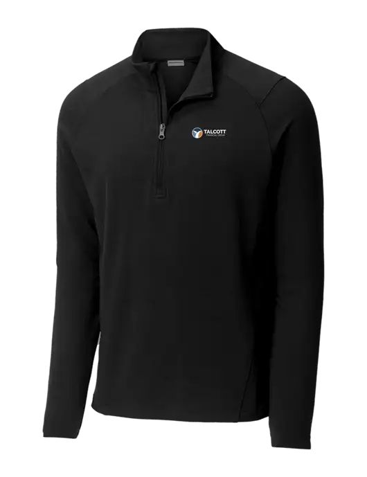 Sport-Wick Flex Fleece Black 1/4-Zip w/Talcott Logo