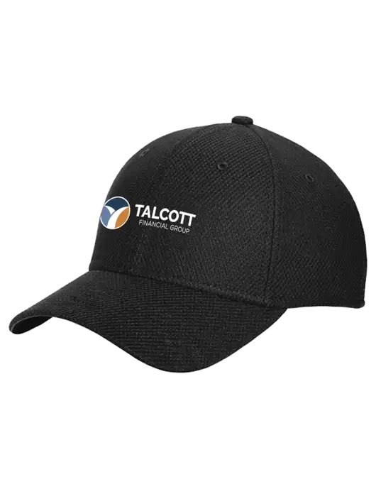 New Era Diamond Era Black Stretch Cap w/Talcott Logo
