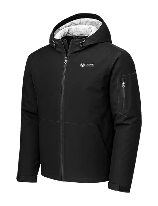 Waterproof Insulated Black Jacket w/Talcott Logo