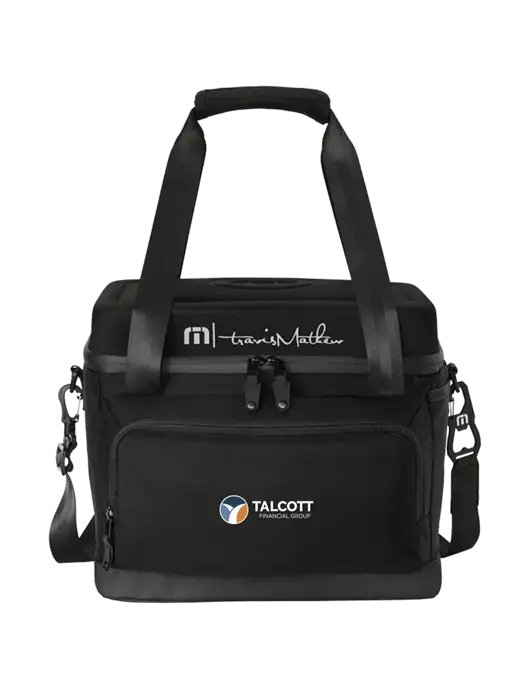 TravisMathew Black Cruise 24-Can Cooler w/Talcott Logo