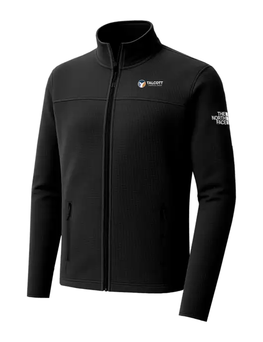 The North Face Aim Full-Zip Black Fleece Jacket w/Talcott Logo