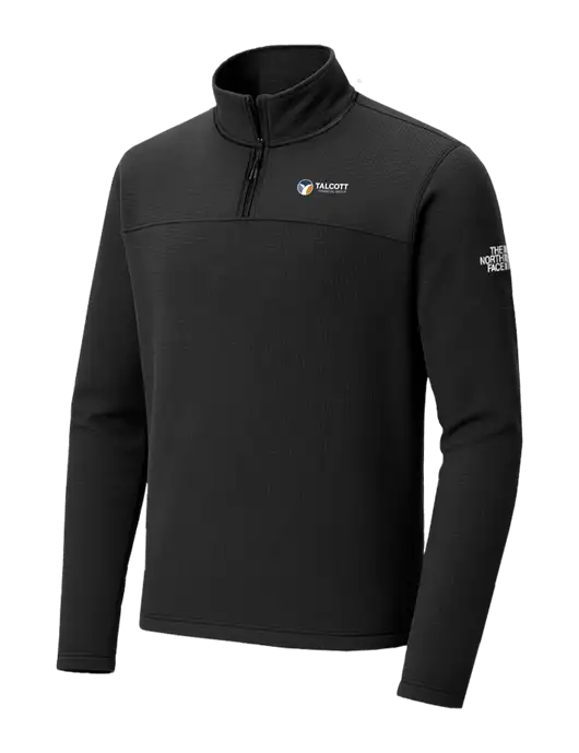 The North Face Aim 1/4-Zip Black Fleece w/Talcott Logo