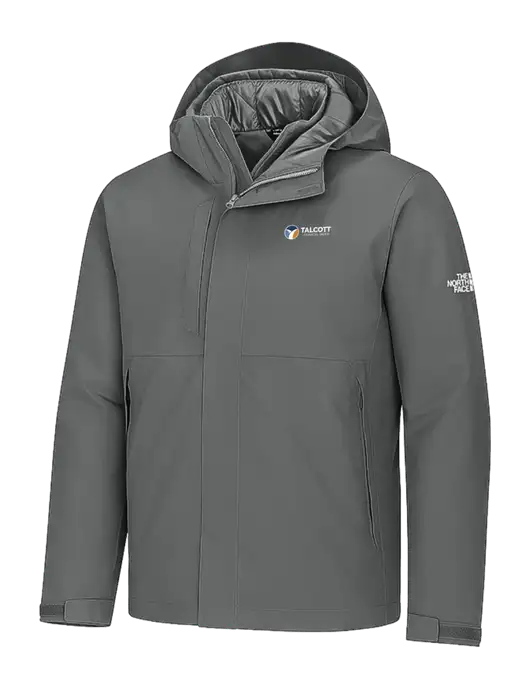 The North Face Castle Valley Triclimate 3-in-1 Dark Medium Grey Jacket w/Talcott Logo, Talcott Logo