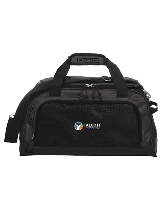 OGIO Breakaway Very Dark Grey/Black Duffel w/Talcott Logo