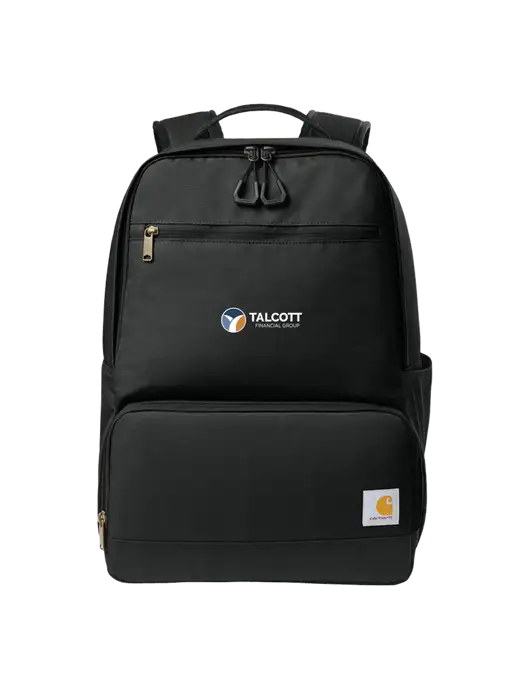 Carhartt Two-Compartment Black Cooler Backpack w/Talcott Logo