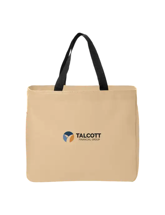 Essential Dark Tan Tote w/Talcott Logo