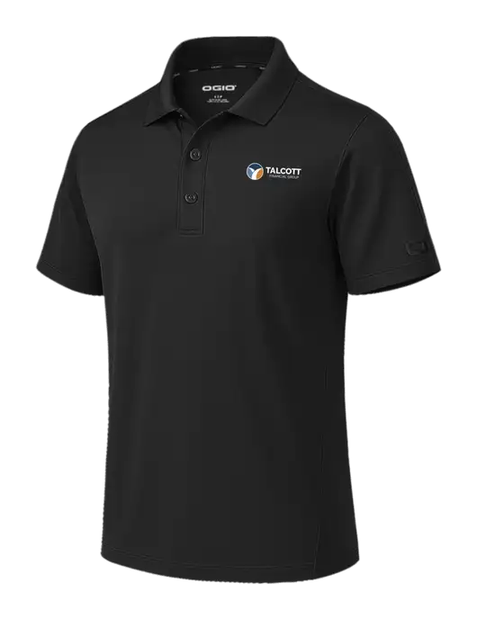 OGIO Envision Black Polo w/Talcott Logo