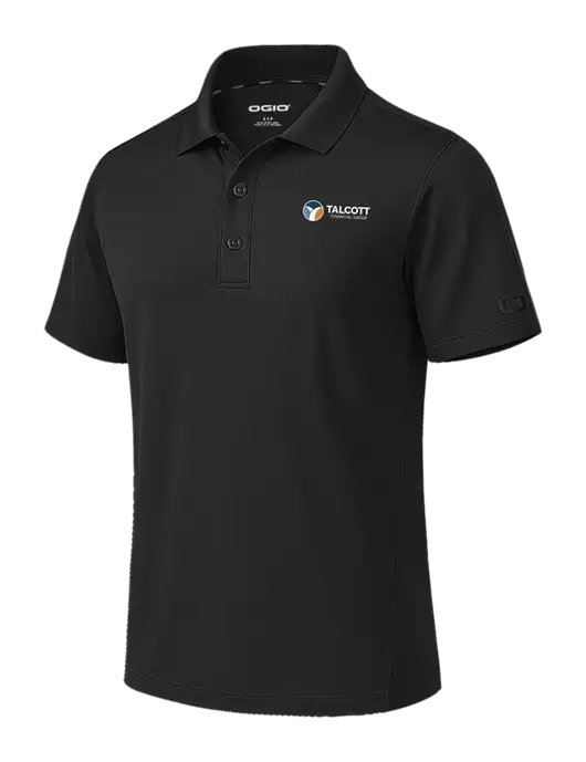 OGIO Envision Black Polo w/Talcott Logo