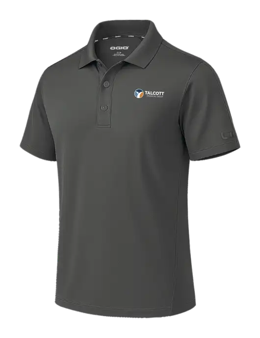 OGIO Envision Dark Medium Grey Polo w/Talcott Logo