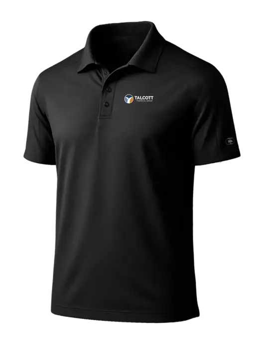 OGIO Linear Black Polo w/Talcott Logo