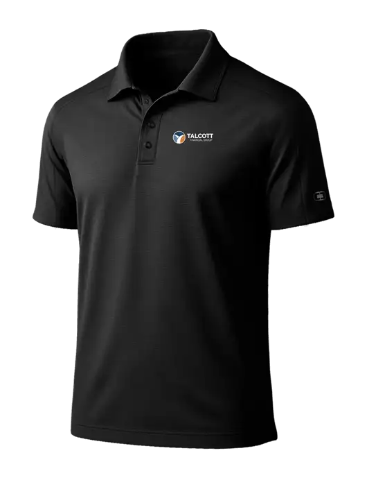 OGIO Linear Black Polo w/Talcott Logo