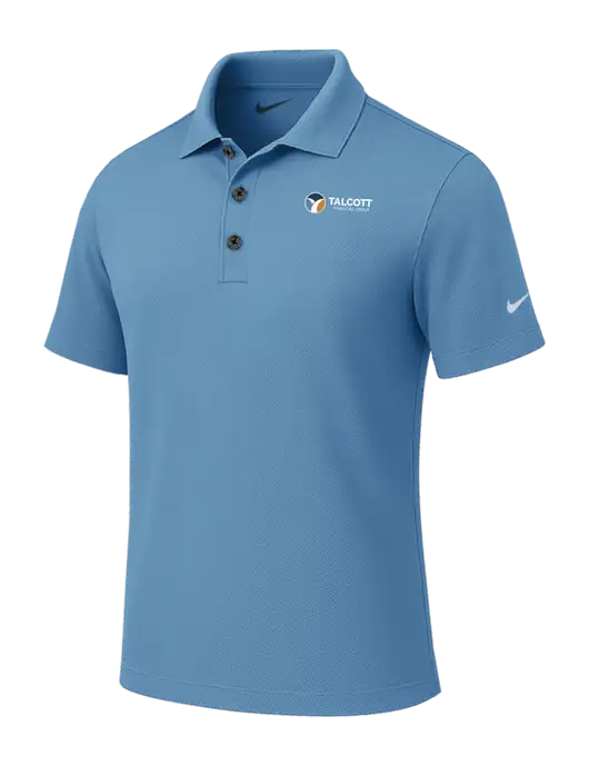 Nike Light Blue Tech Basic Dri-FIT Polo
 w/Talcott Logo