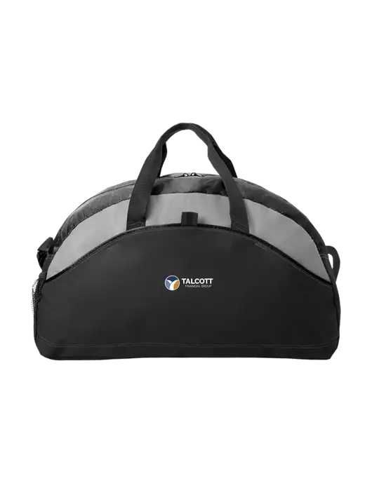 Medium Contrast Black Duffel w/Talcott Logo