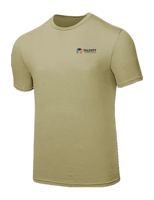 Seriously Soft Tan T-Shirt w/Talcott Logo
