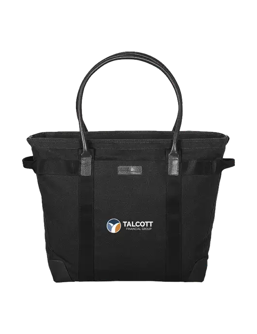 Brooks Brother Wells Black Laptop Tote w/Talcott Logo