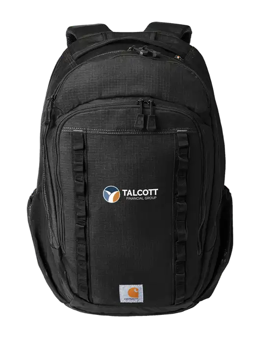 Carhartt 25L Ripstop Black Backpack w/Talcott Logo