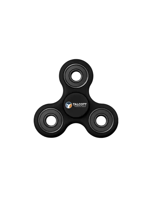 Black Fidget Spinner w/Talcott Logo